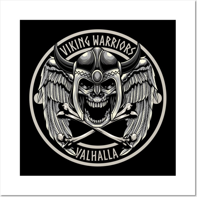 Viking Skull 5.5 Wall Art by Harrisaputra